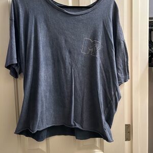 American Eagle Outfitters Distressed MTV Tee